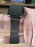 轩邑适用红米watch6表带 小米Redmi红米手表5/4表带米兰尼斯金属磁吸编织闪扣可替换春夏季腕带  黑色 实拍图