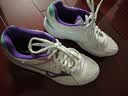 美津浓（MIZUNO）新款羽毛球鞋透气排球鞋乒乓球鞋室内外运动CYCLONE SPEED V1GA216170 白紫色 【WAVE SUPERSONIC CN】 38 (240mm) 实拍图