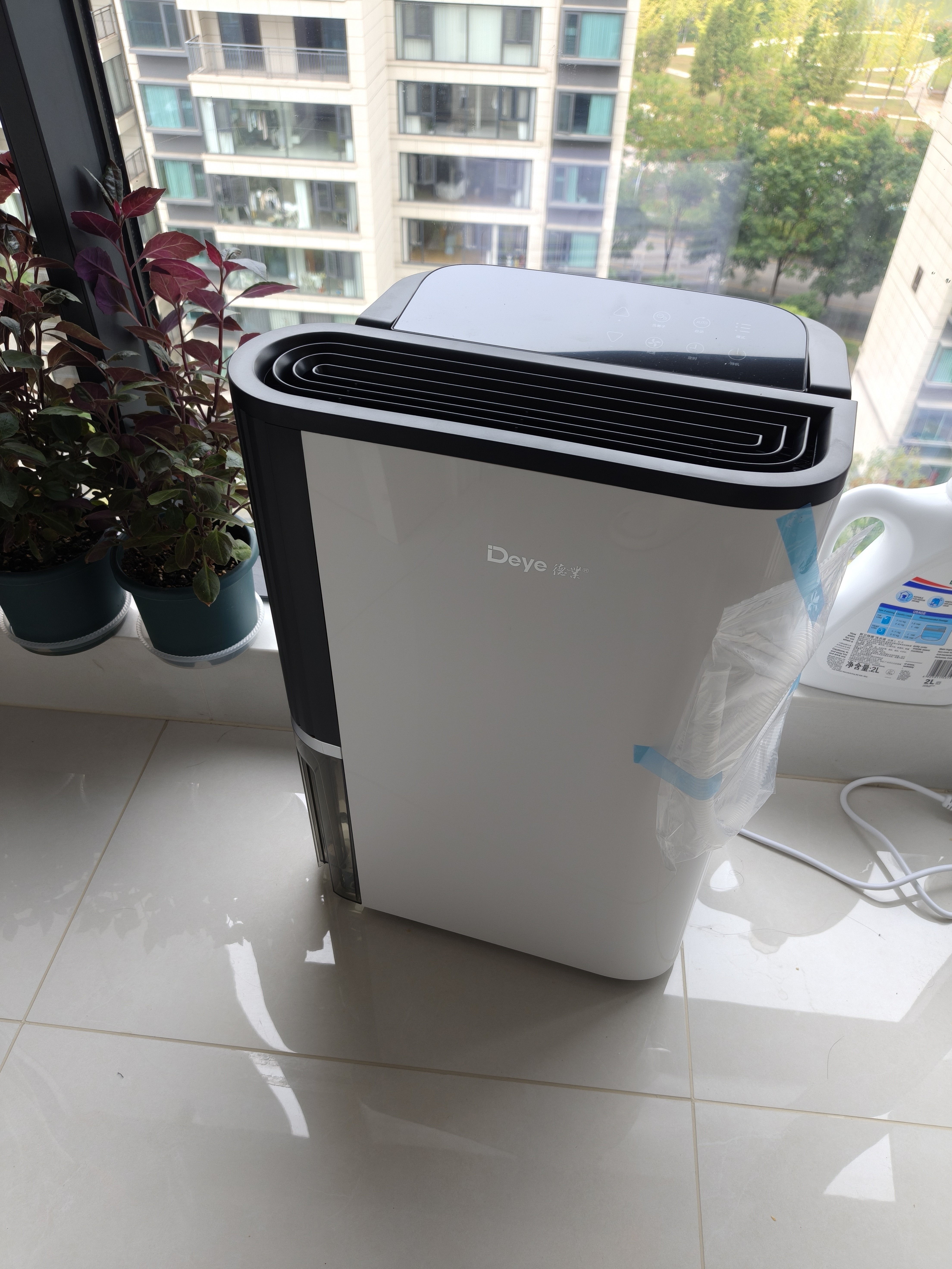 德业（Deye）除湿机/抽湿机 除湿量25升/天 45㎡家用轻音地下室除潮除湿器干衣机客厅卧室 手机智控DYD-T22A3 实拍图