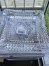 得力(deli) 欧式方形玻璃烟灰缸 车载家用高端大气茶几餐桌摆件 180*180mm  实拍图