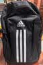 adidas实用大容量通勤电脑包运动双肩背包书包男女阿迪达斯官方 黑色/白   均码 实拍图