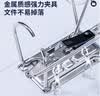 得力(deli) 10只装3寸加厚型欧式快劳夹打孔文件夹A4带孔档案夹活页夹底稿夹黑色 PE701-J10 实拍图