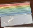 得力（deli)彩色水滴杆抽杆夹10只装 A4/10mm文件夹拉杆夹学生试卷夹资料册 PP610 实拍图