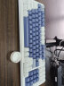 腹灵CMK99蓝牙/2.4G/无线三模客制化机械键盘游戏办公热插拔RGB灯光TTC快银虎轴 三模FSA球帽版-全键可换轴-冰川蓝 TTC-金粉轴V2 实拍图