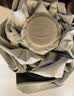 天堂伞 防紫外线晴雨伞三折 雨伞黑胶防晒太阳伞遮阳晴雨伞 甘酪白 实拍图