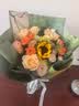 京东鲜花组合花材6束玫瑰20枝+非洲菊20枝+康乃馨10枝+黄莺一束 实拍图