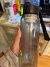 希乐大容量塑料杯男女运动水瓶学生户外随手杯便携带滤网 墨黑 680ml 实拍图