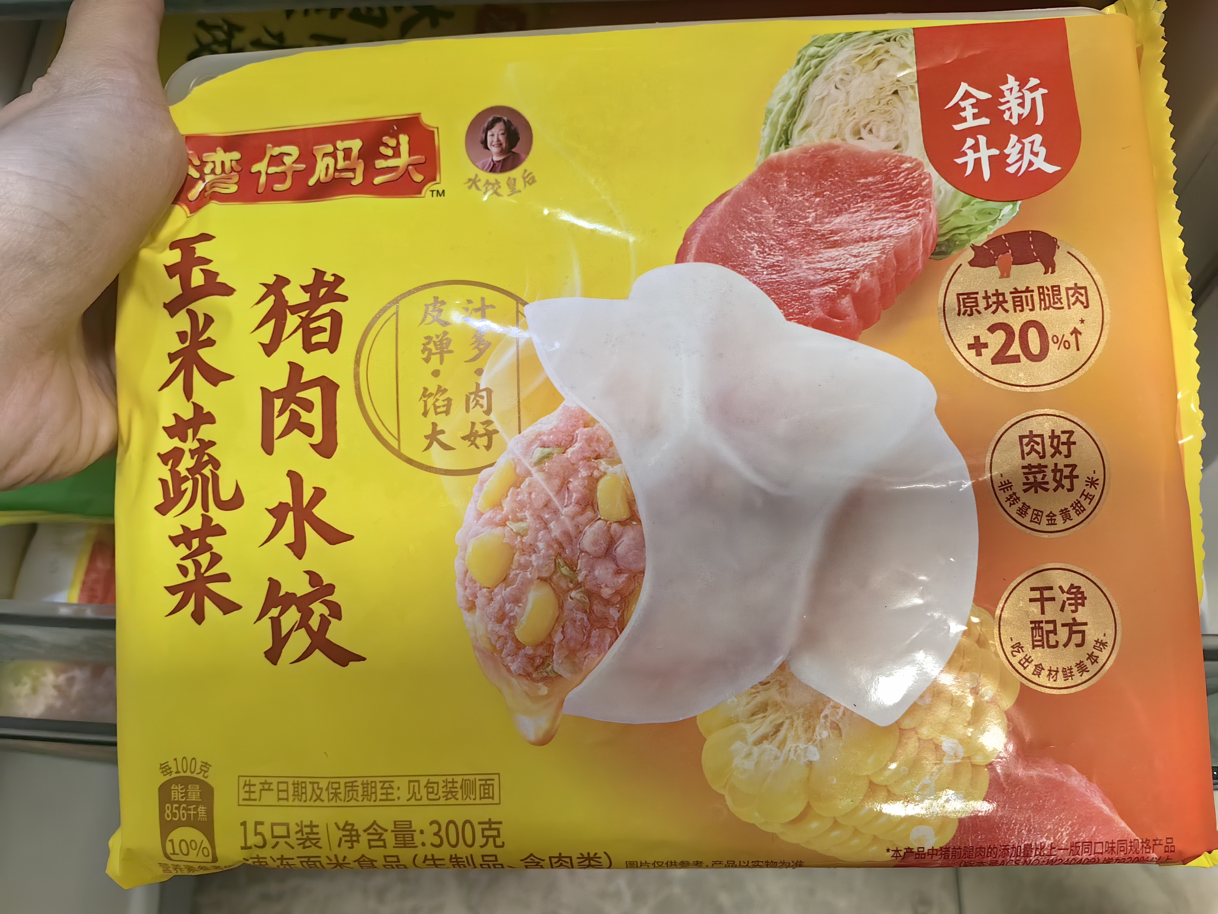 湾仔码头【水饺皇后同款】早餐速食 生鲜食品 馒头/饺子/汤圆 大白菜猪肉水饺300g 实拍图