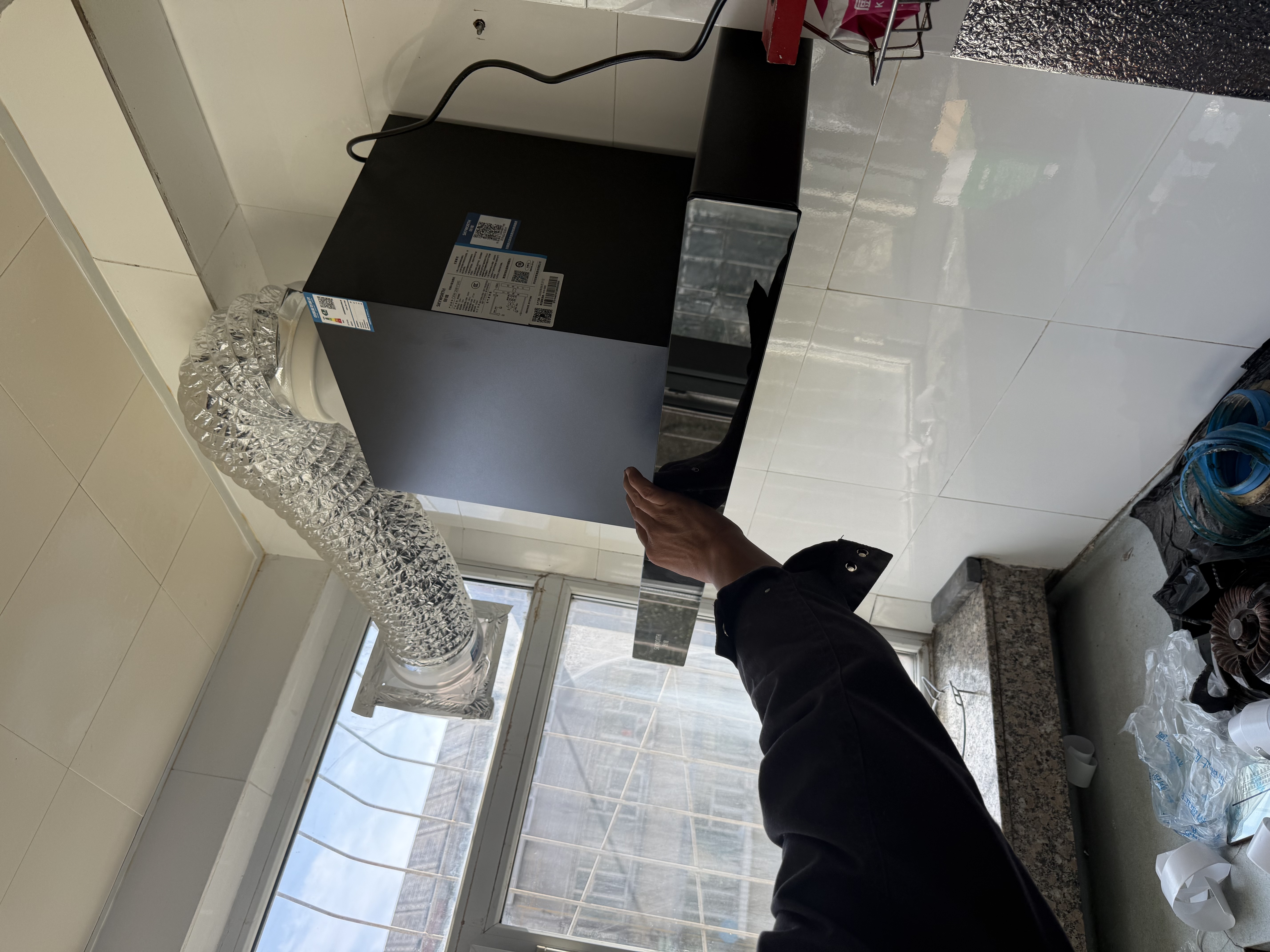 创维（Skyworth）抽吸排油烟机家用欧式顶吸T型不锈钢大吸力 上门安装以旧换新 免拆洗挥手智控 一级能效自清洗Y1RS 实拍图