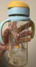 贝亲（Pigeon）防胀气 自然成长翻盖直饮吸管 大童奶瓶330ml 马戏团 18月+ AA279 实拍图