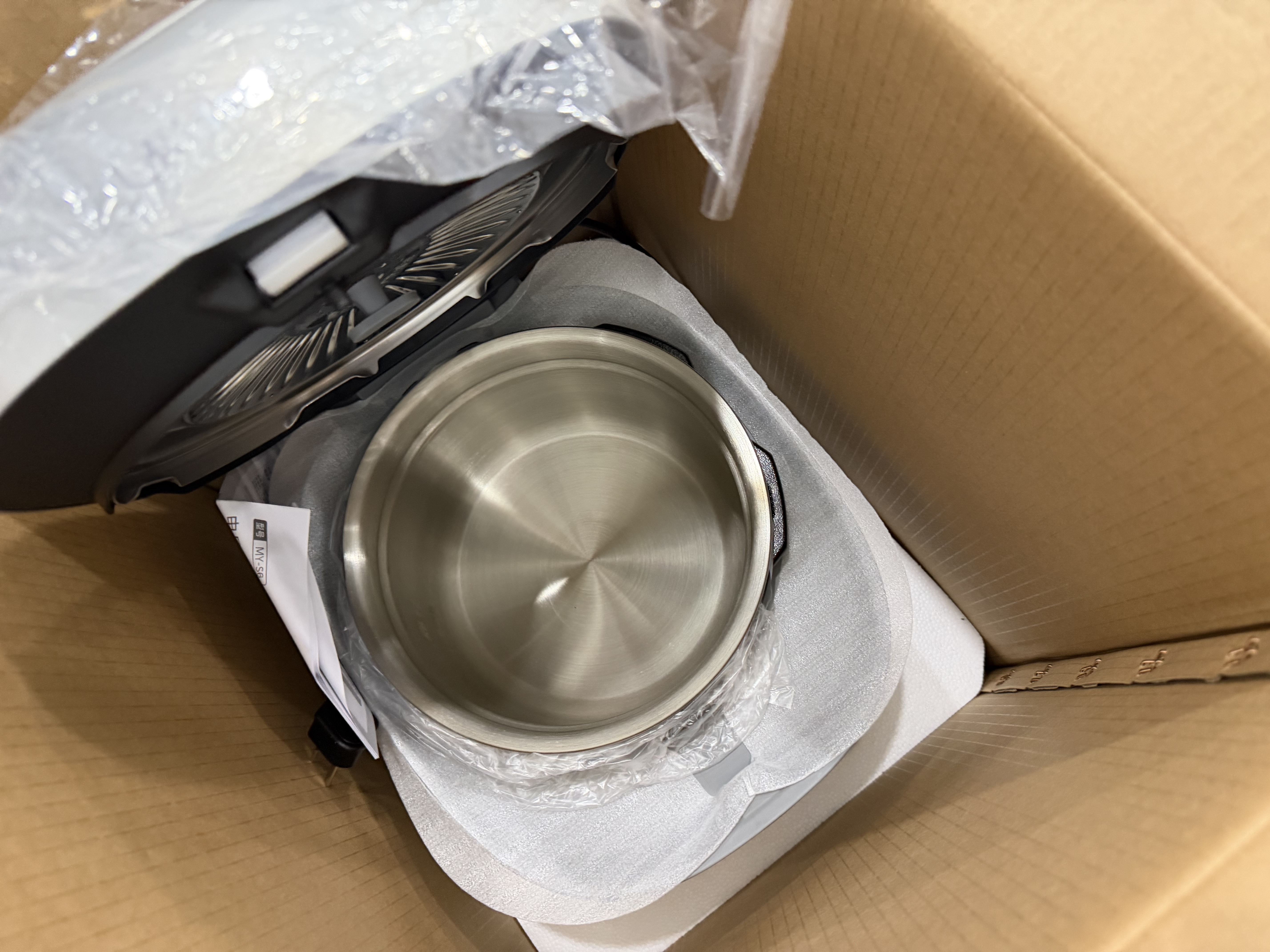 美的（Midea）IH加热大鸭梨AI智能120kPa电压力锅晶钛0涂层高压锅5L多功能新款电饭煲家用4-6人智能预约MY-S6 实拍图