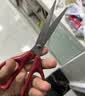 得力（deli）办公剪刀180mm两把装黑红混色中号剪子文具家用大号生活手工裁切学生文具办公用品 1黑1红 TJ127 实拍图