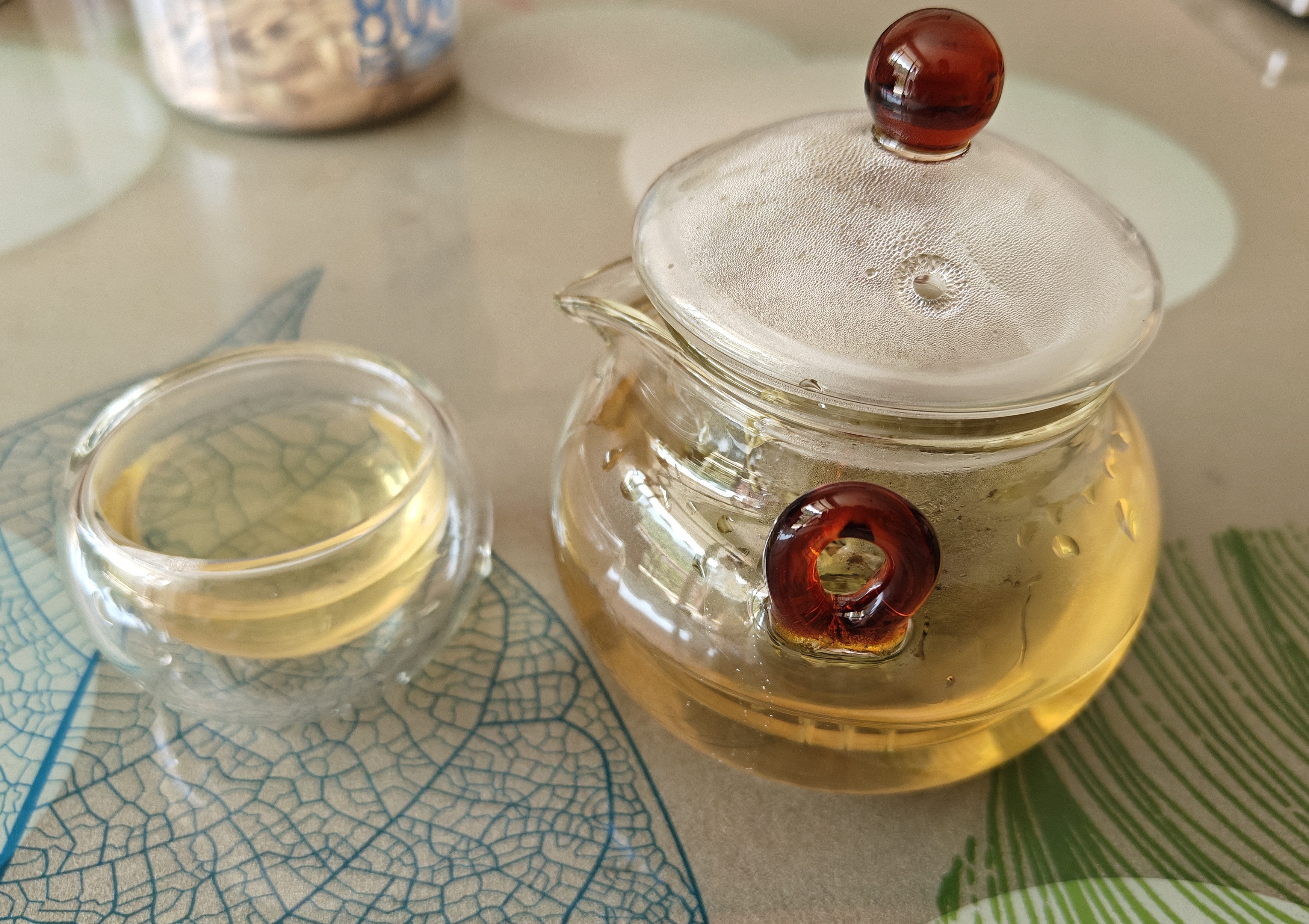 美斯尼 茶壶泡茶壶玻璃茶具套装迷你功夫花茶壶小品杯双耳壶一壶二杯 风铃壶套装 实拍图