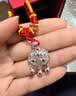 中国黄金平安锁足银项链宝宝银锁长命锁婴儿满月周岁礼物送新生儿见面礼 福运足银平安锁宝宝款【今/次日达】 实拍图