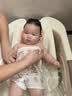 日康（rikang） 浴盆 婴儿洗澡盆婴儿浴盆 加大加厚带浴床适用0-6岁 米色 3626 实拍图