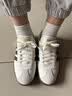 adidas「T头鞋」VL COURT CLASSIC板鞋德训鞋男女阿迪达斯轻运动 汉玉白/黑色/树脂黄   38 实拍图