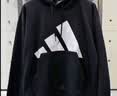阿迪达斯（adidas）男女同款复古百搭潮流休闲套头衫卫衣 黑色 S 实拍图
