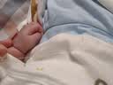 全棉时代宝宝护肚围纯棉婴儿肚兜护肚脐带防着凉2条 白+黄色 17.5x17cm 实拍图
