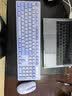 联想（Lenovo）无线键盘鼠标套装 键鼠套装 全尺寸键盘 商务办公 USB 适用笔记本台式机一体机 KN220/T221 紫色 实拍图