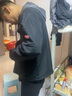 鲁宾克外套男春秋季潮牌宽松休闲假两件连帽工装夹克美式棒球服上衣服男 黑色 L (建议体重110-120斤) 实拍图