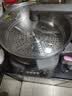 美的（Midea）0氟钛陶电炒锅 电蒸锅 分体式电煮锅蒸煮炒多功能一体5.5L炒菜专用锅电火锅 煎锅 HCG3218S配蒸笼 实拍图