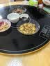 芝梵饭菜保温板加热菜板保温板暖菜板家用带电磁炉火锅暖菜板+火锅+自动旋转家庭旋转餐桌加热转盘 黑丨80CM【电动+手动旋转】电磁炉火锅款 实拍图