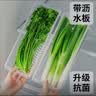 家の物语（KATEI STORY）抗菌葱姜蒜收纳盒小葱保鲜盒沥水食品级长条香菜冰箱大葱段盒 实拍图