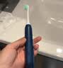 飞利浦（PHILIPS）声波电动牙刷 钻石3系 5倍洁齿5种模式 洁净亮白2刷头 送男士/女友 HX5181/02蓝 实拍图