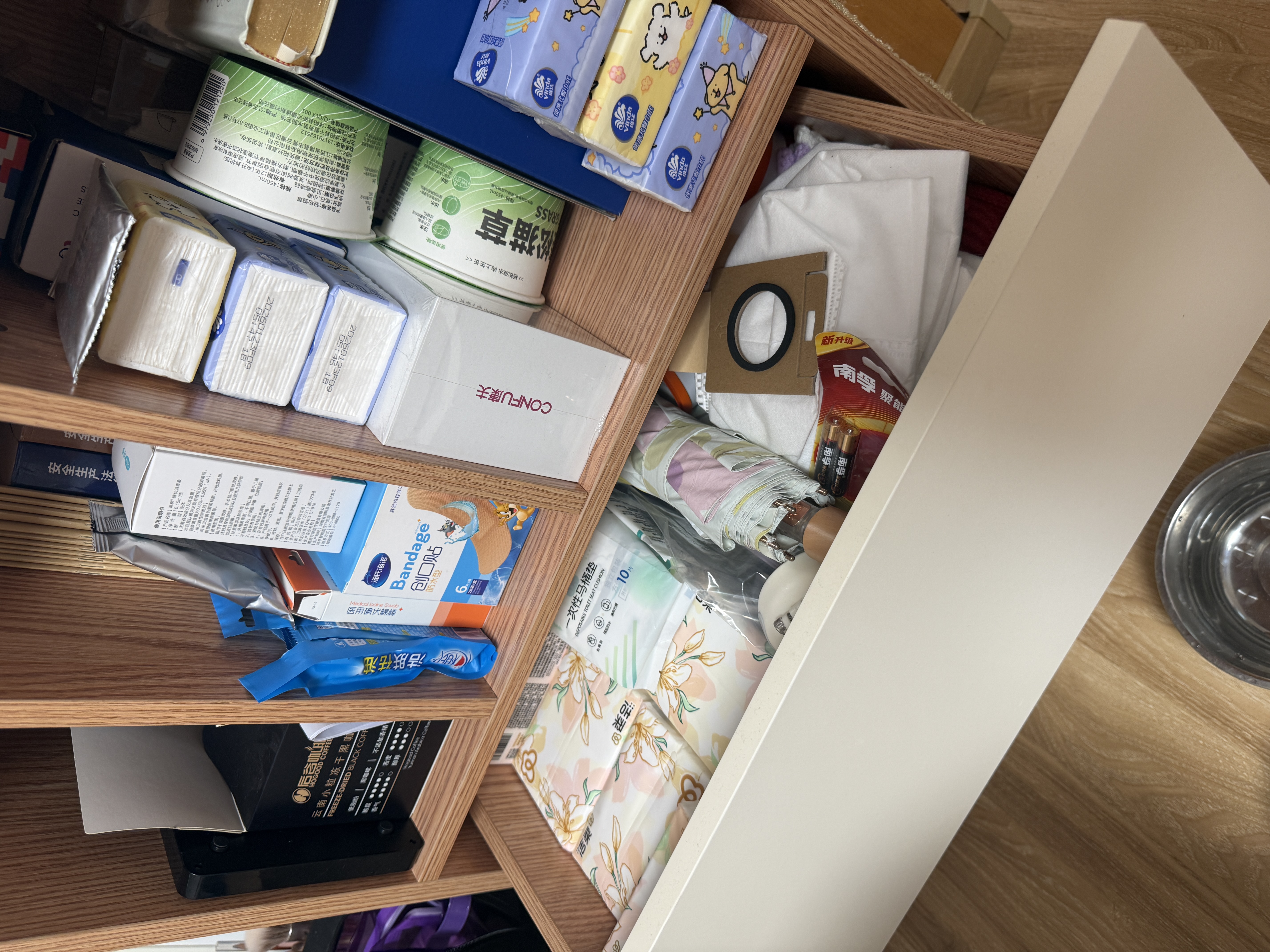 全友家居 简约原木风边角柜客厅卧室家用靠墙收纳储物小柜子落地斗柜 实拍图