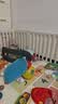 费雪（Fisher-Price）儿童玩具球 宝宝小皮球拍拍球22cm(黄色 赠打气筒)生日礼物礼品 实拍图