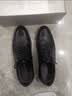 红蜻蜓真皮春夏男士高级感正装皮鞋德比鞋婚鞋内增高鞋 WTA7376 黑色38 实拍图