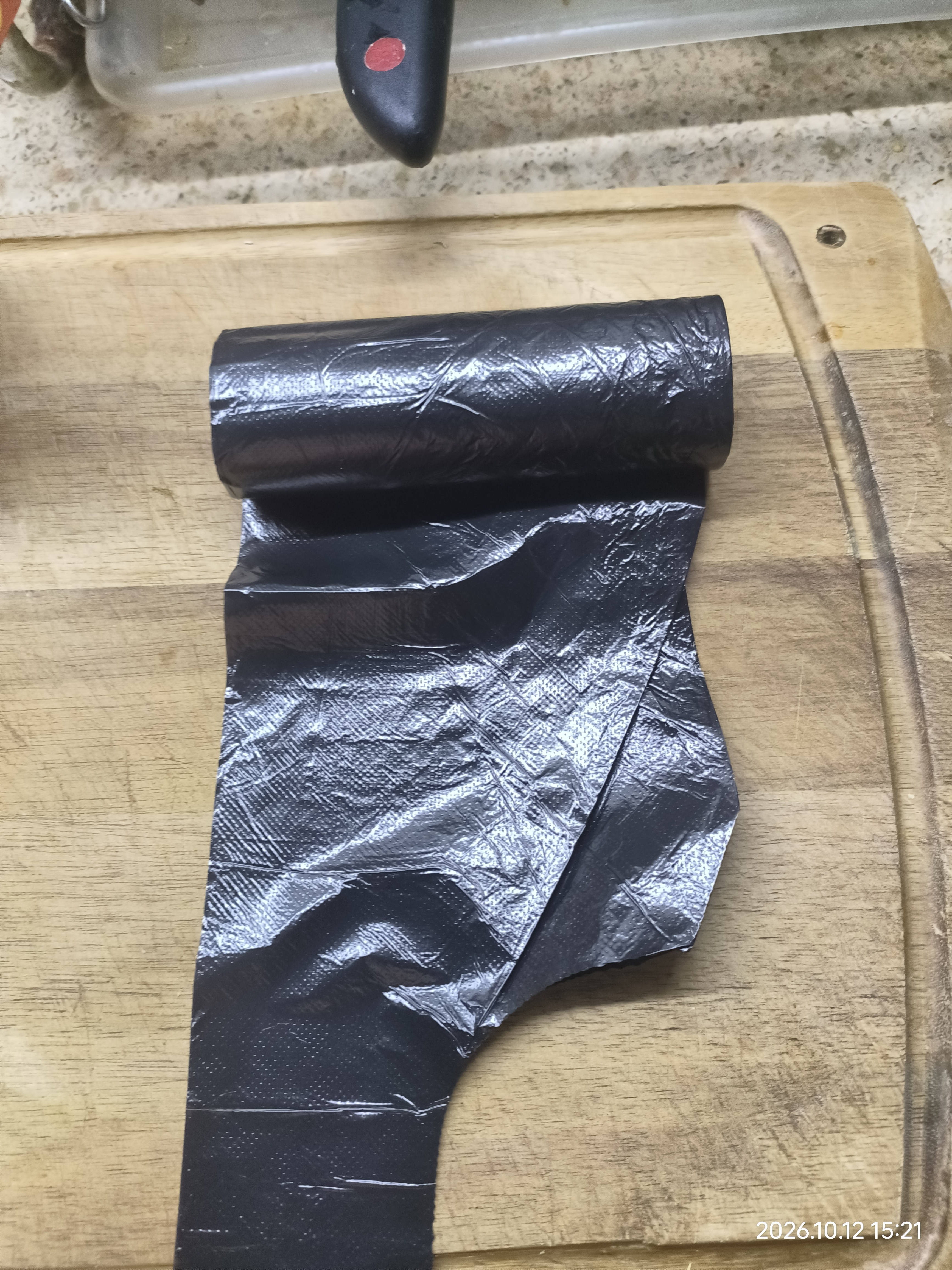 利得背心垃圾袋黑色50*60cm150只双面1.6丝办公家用大号手提袋 实拍图