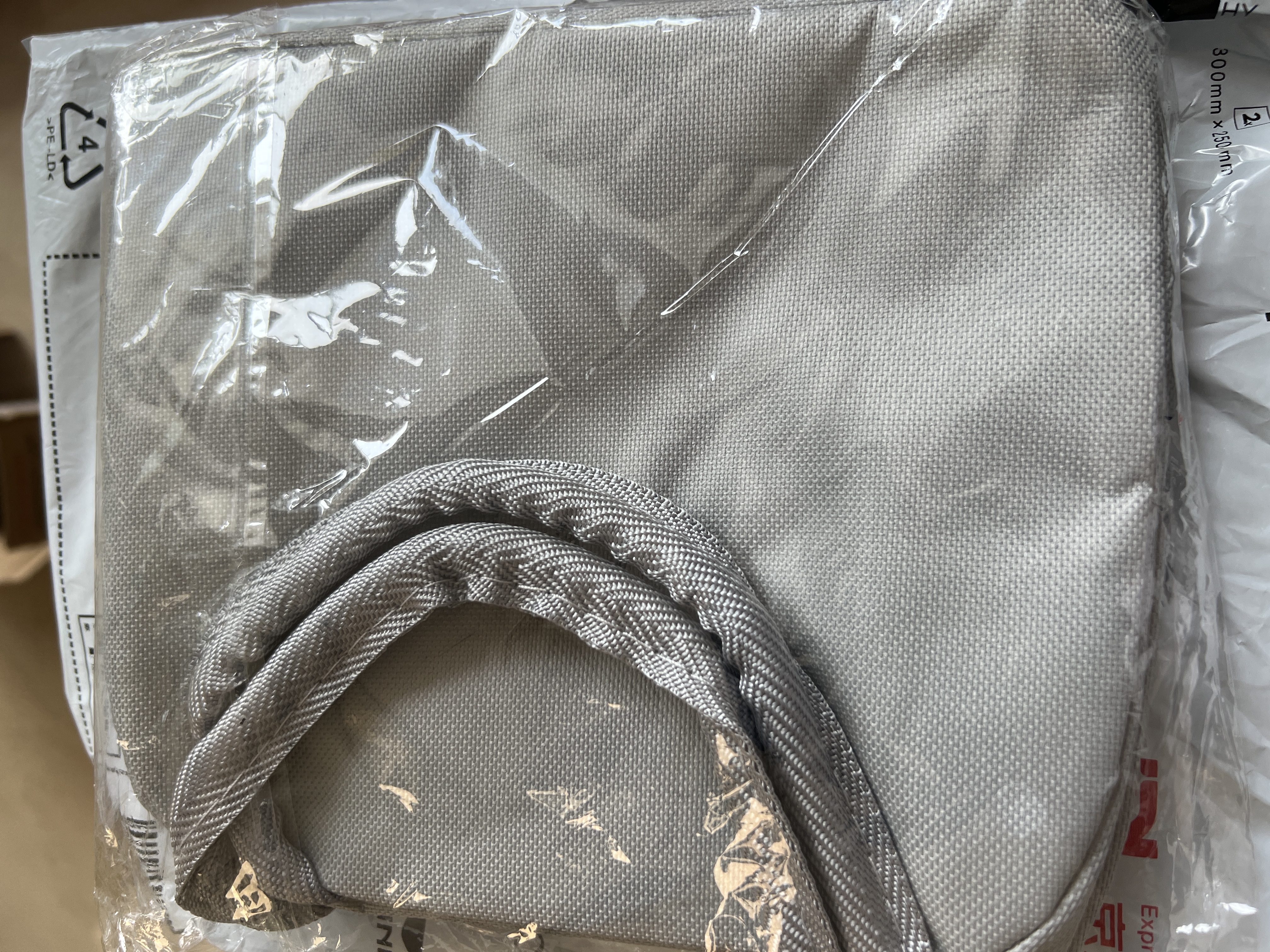 小熊（Bear）便当包保温包双层手提包包牛津布大容量饭盒袋 灰色 实拍图