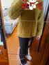 MUJI 男女通用 羊羔绒拉链夹克 春秋柔软摇粒绒外套  格雷系 暗黄色 XXS-XS（160cm） 实拍图
