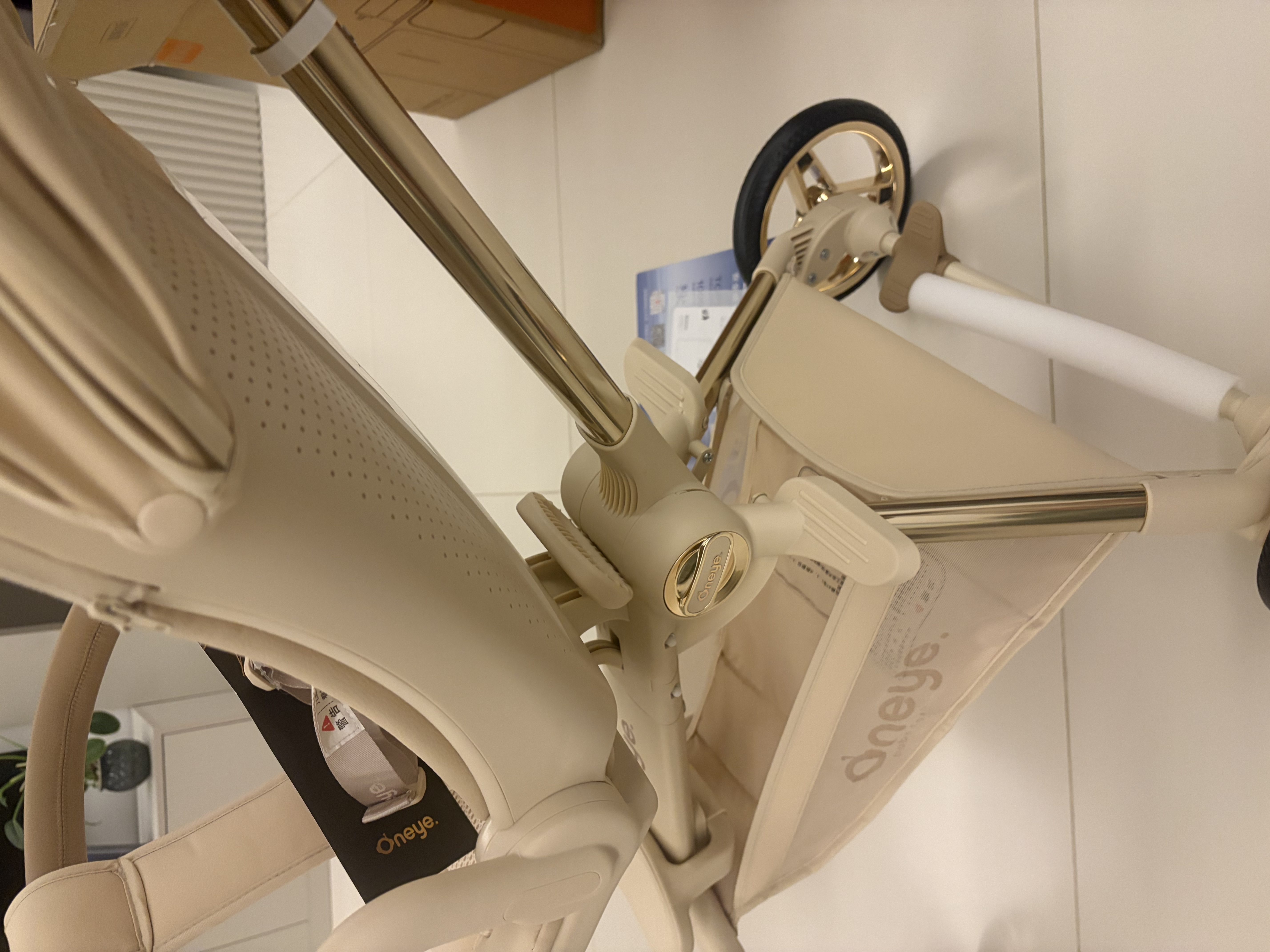 丸丫T6max二代遛娃神器高景观婴儿推车可坐可躺轻便折叠可换向香槟金 实拍图