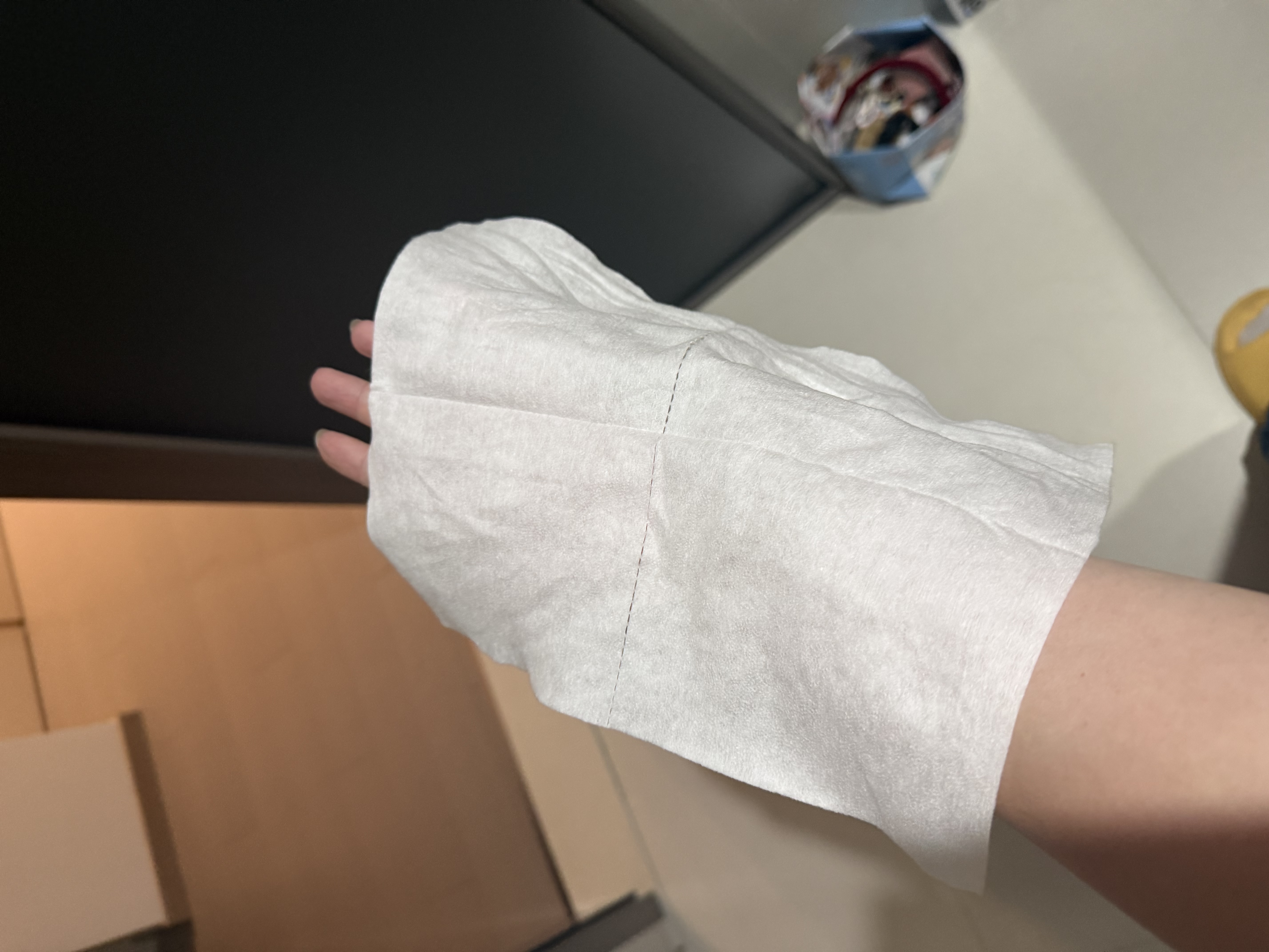 全棉时代卸妆洗脸巾80抽*3包XL码100%纯棉柔巾一次性毛巾擦脸面巾23*20CM 实拍图
