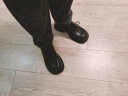 百丽大头牛津鞋女商场同款两穿小皮鞋Y9H1DAM3 黑色 34 实拍图