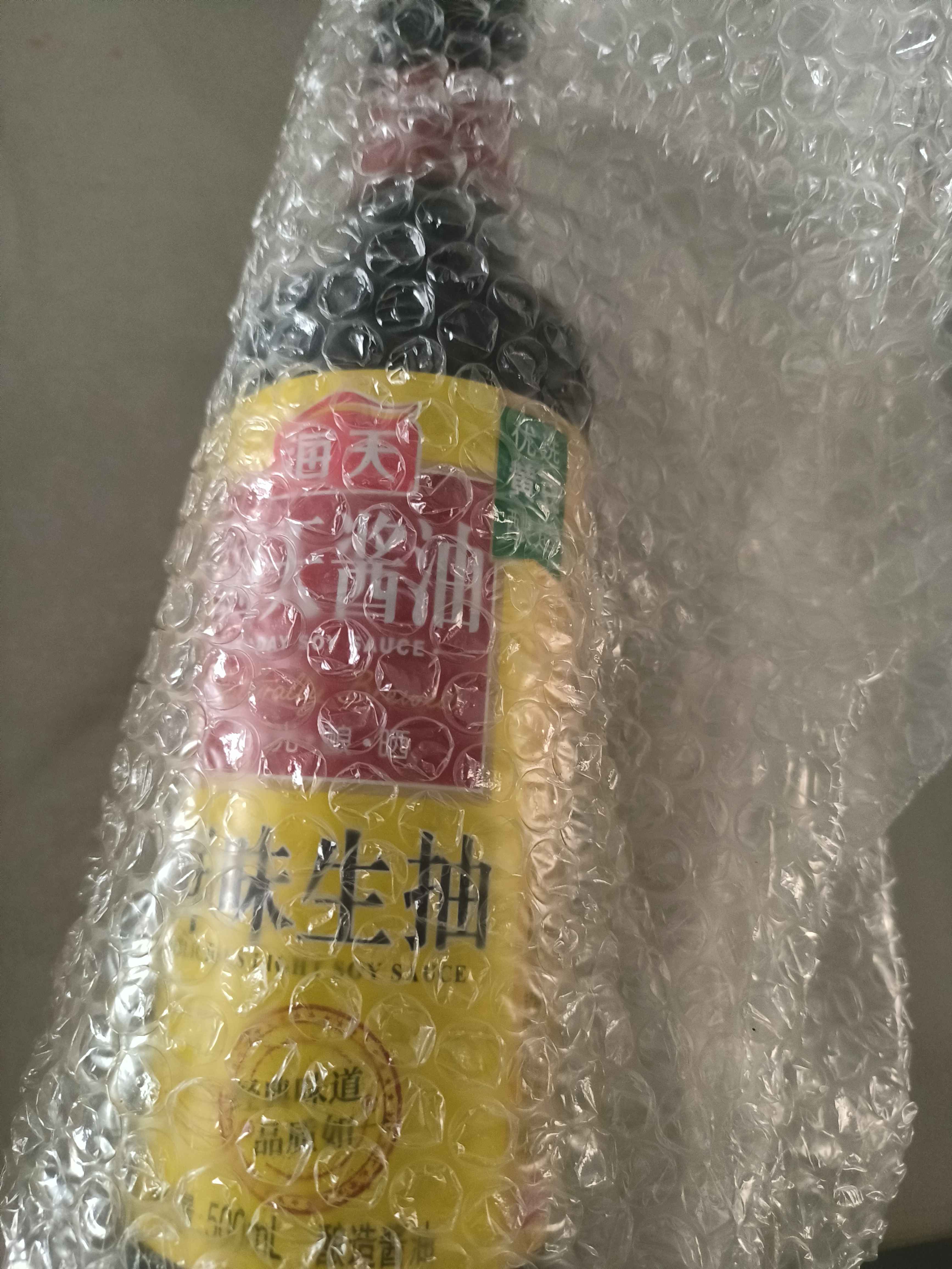 海天 鲜味生抽酱油500mL 经典系列 原粒黄豆酿造酱油点蘸提鲜凉拌 实拍图