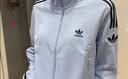 adidas复古风针织休闲运动立领夹克早秋外套卫衣女阿迪达斯三叶草   淡蓝色/黑色（推荐选大一码）   M 实拍图