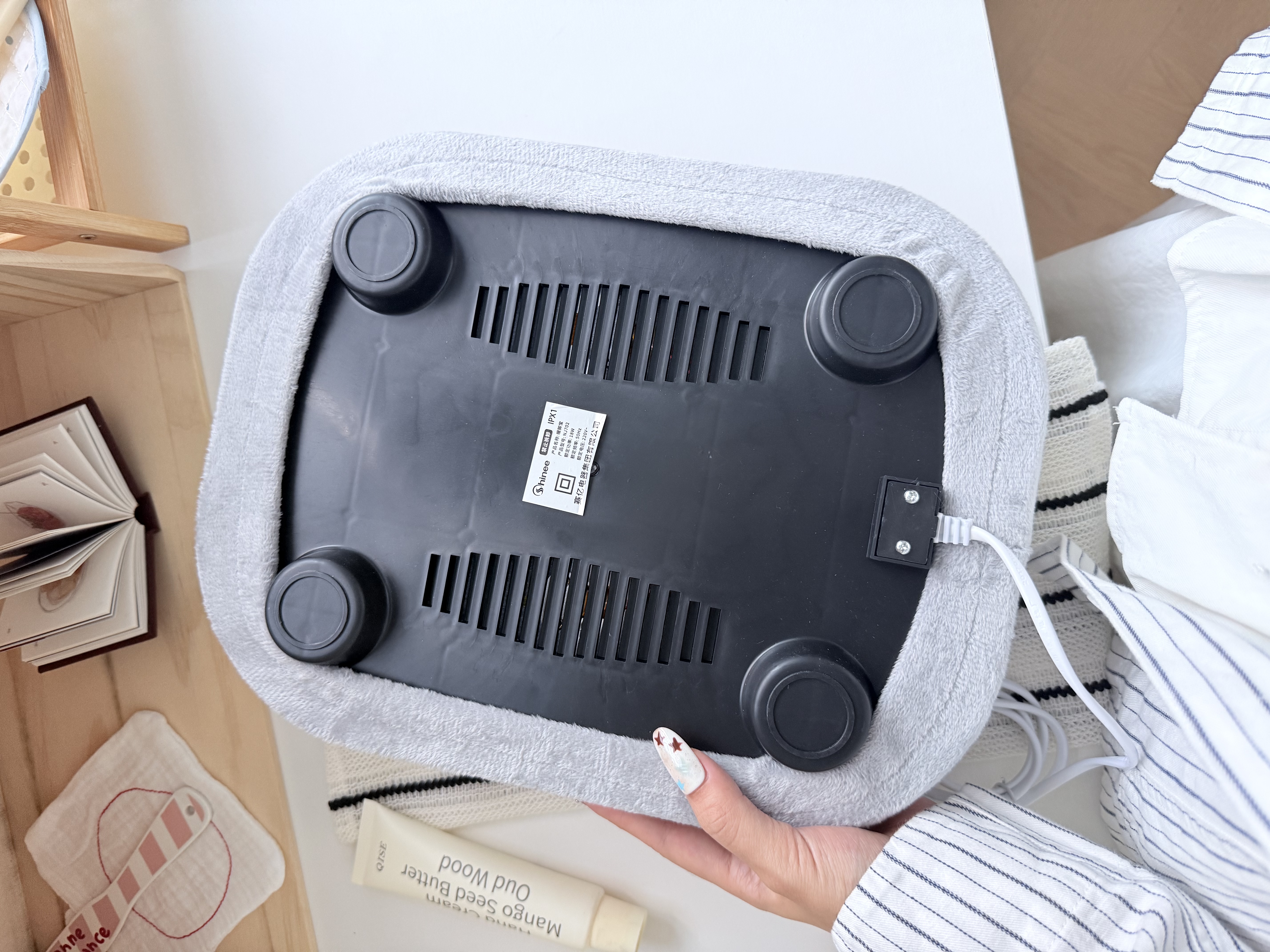 赛亿暖脚器暖脚宝暖脚袋暖脚垫暖足宝电暖宝暖腿暖脚神器取暖恒温可拆NJ702 实拍图