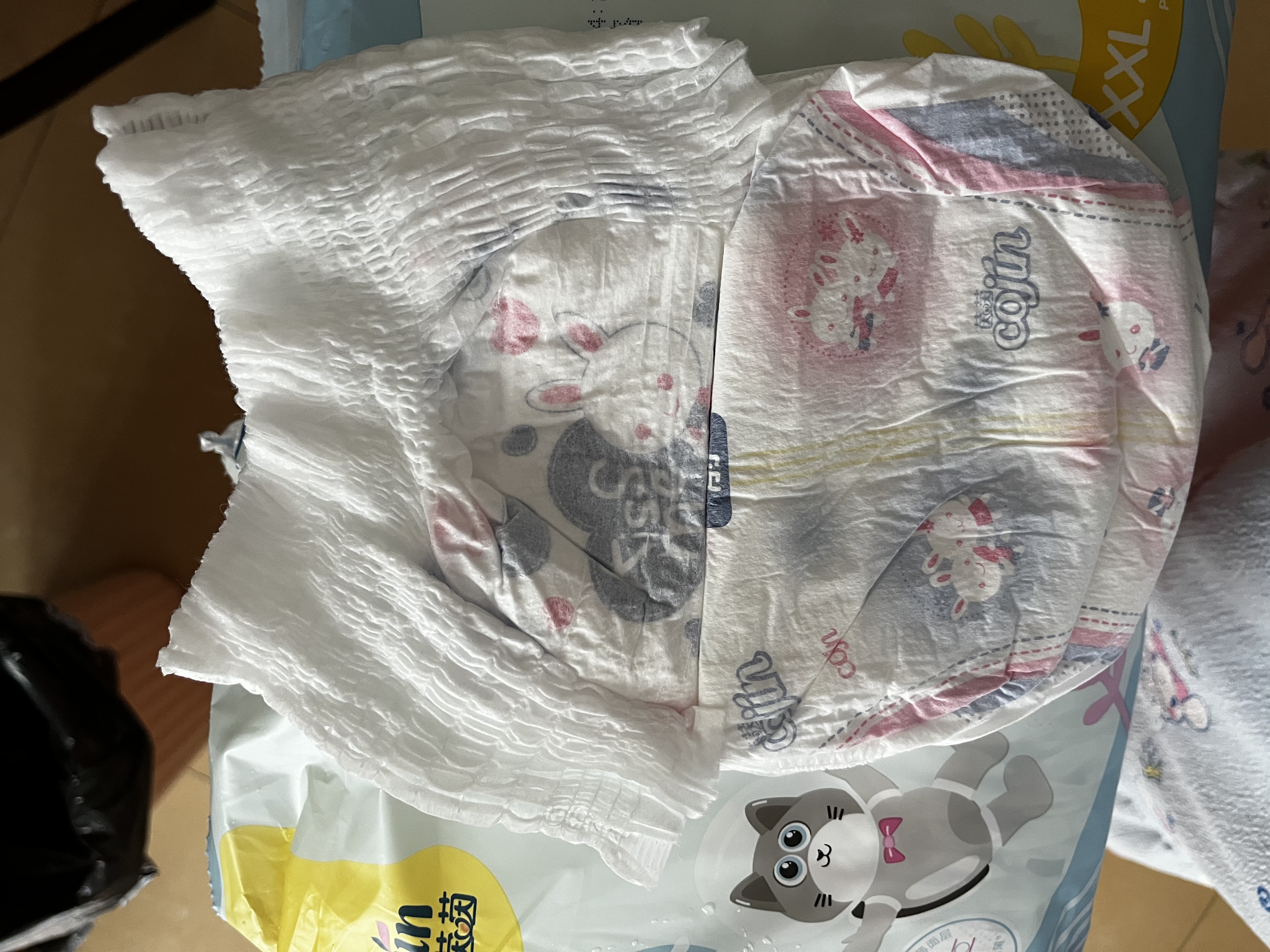 茵茵元気小精灵婴儿拉拉裤尿不湿超薄透气XXL码42片【性价优选】 实拍图