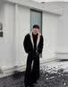 主意范cleanfit座山雕毛领连帽夹克棉服男冬季加厚保暖美式短款棉衣外套 5D4089黑色【升级加厚款】 L （适合）115-130斤 实拍图