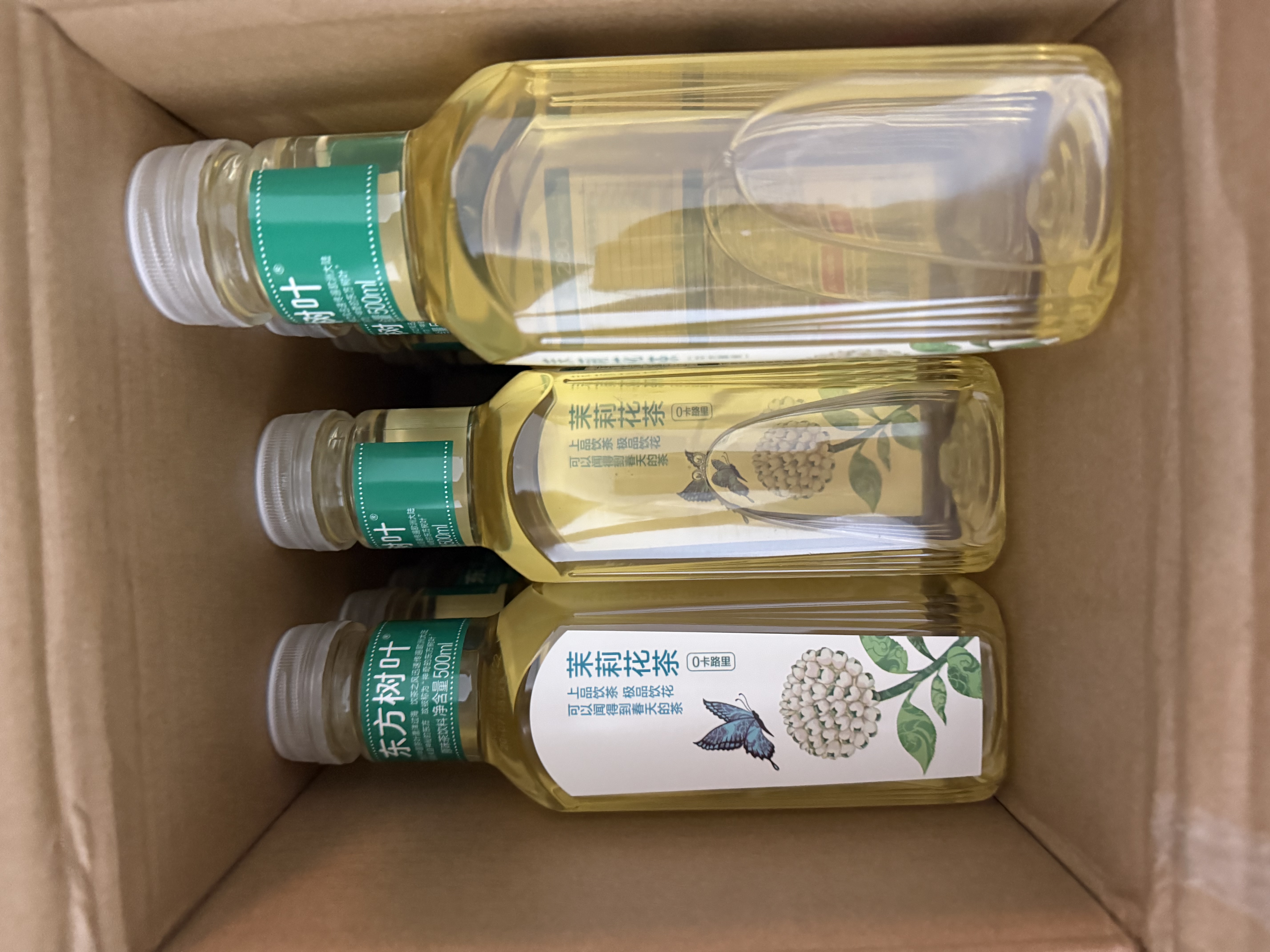 农夫山泉东方树叶茉莉花茶500ml*15瓶无糖茶饮料0糖0脂0卡整箱装 实拍图