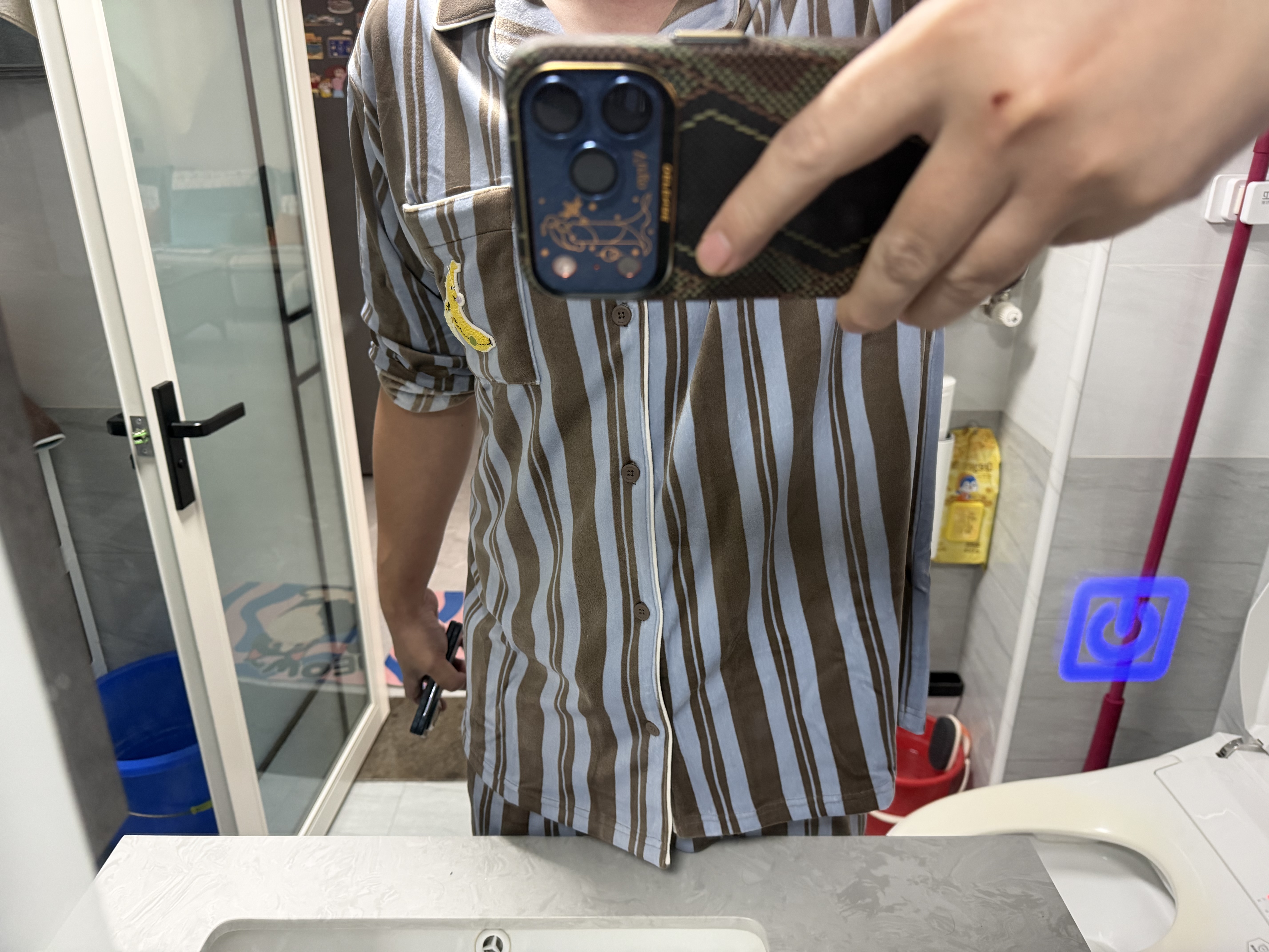 蕉内【王一博同款】520H睡衣男女士法兰绒情侣家居服套装带胸垫可外出 实拍图