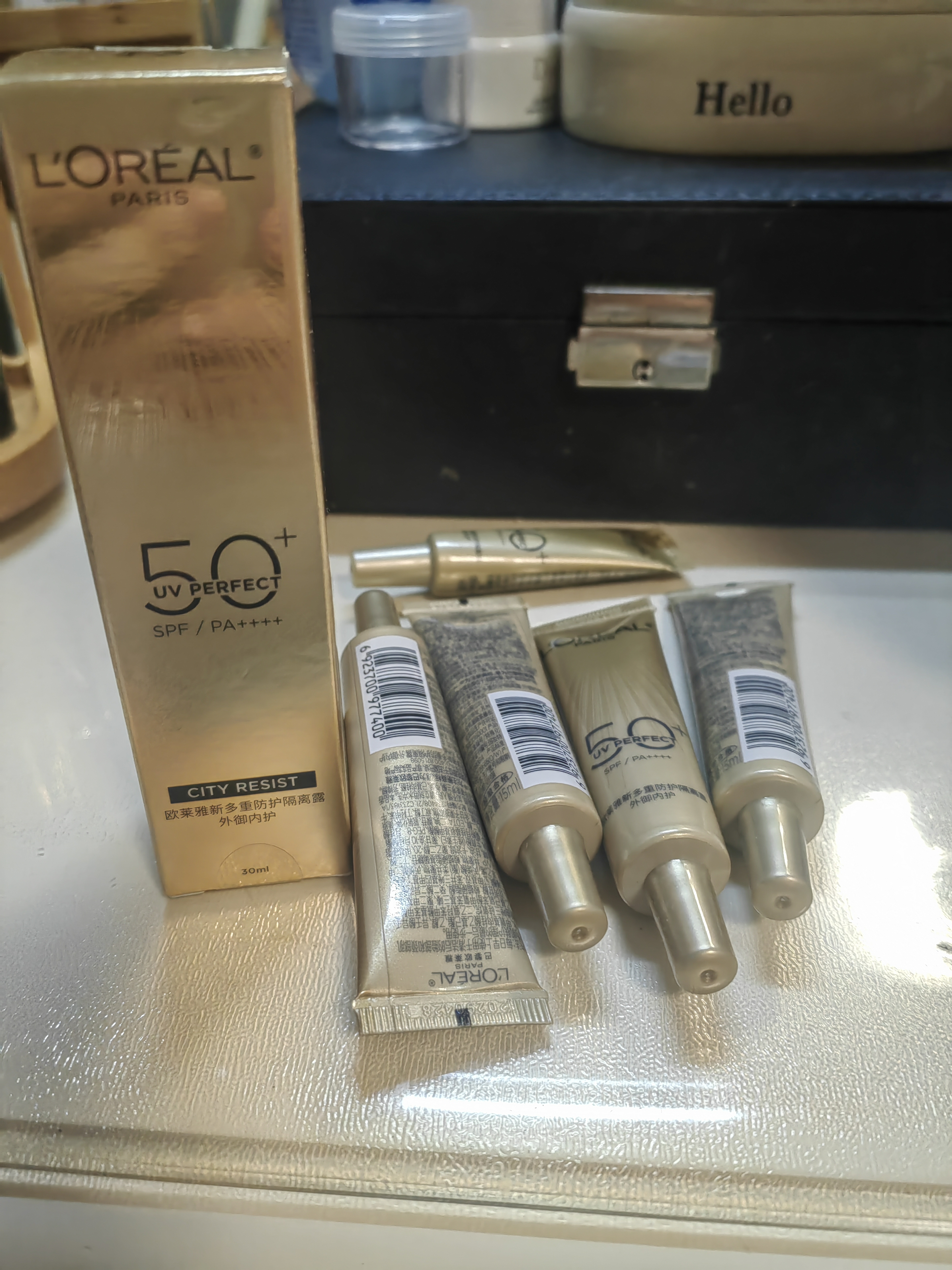 欧莱雅小金管防晒30ml*2套装通勤养肤隔离户外学生军训生日礼物 实拍图
