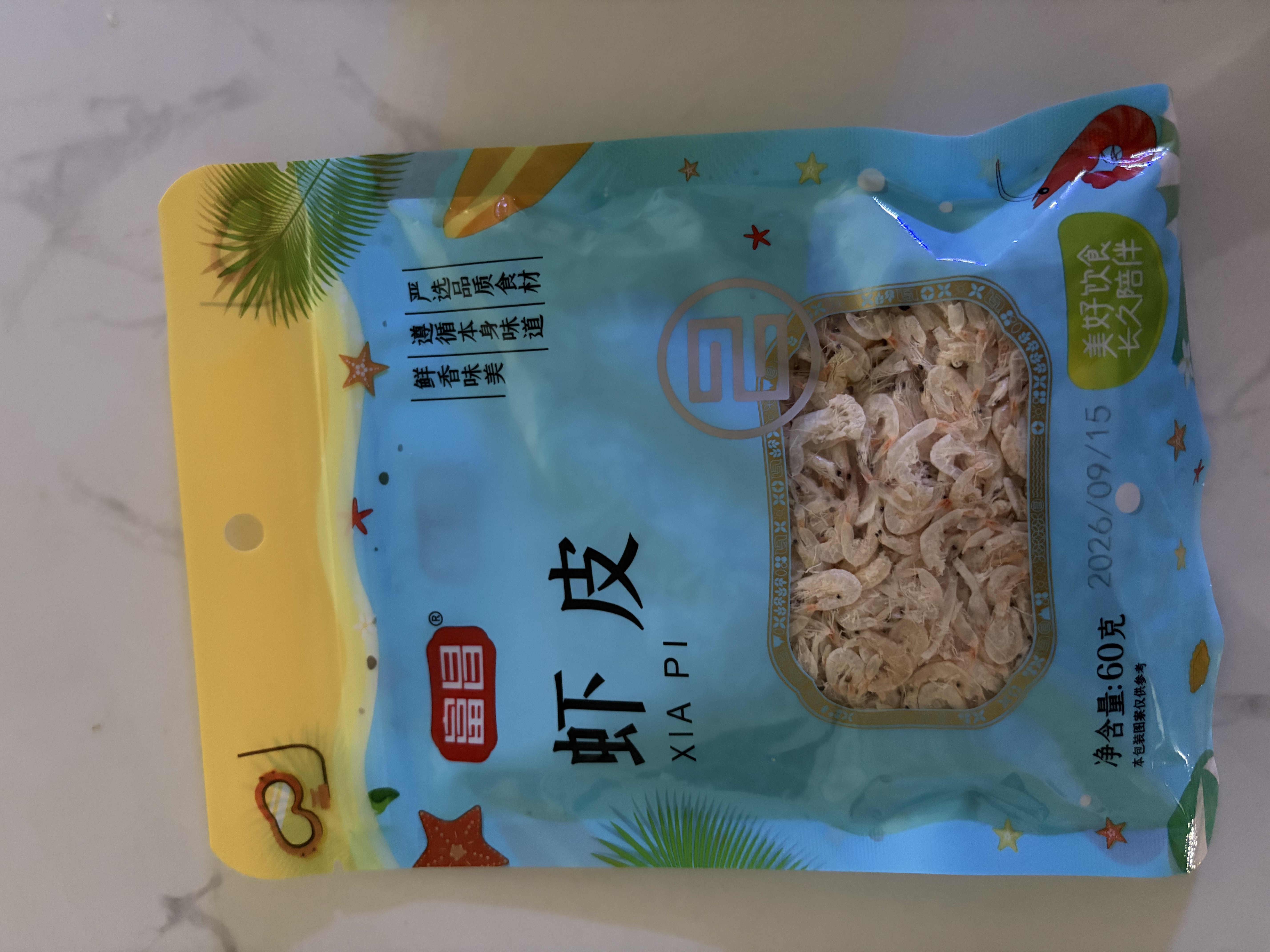 富昌 虾皮60g 小虾米海米干 海产干货紫菜汤原材料 调味食材 实拍图