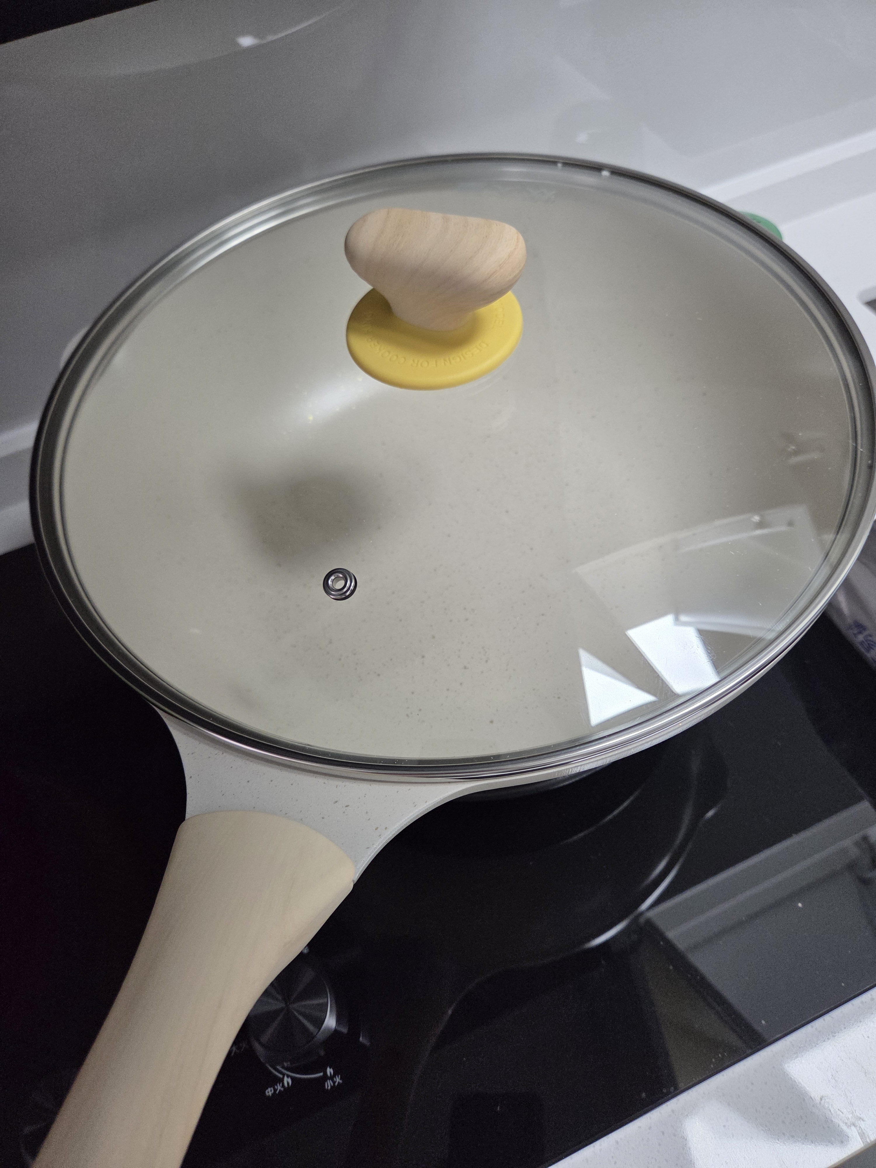 炊大皇炒锅 麦饭石色聚油不粘锅多功能少油烟炒菜锅平底32cm 电磁炉通用 实拍图
