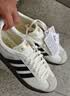 adidas「T头鞋」VL COURT CLASSIC板鞋德训鞋男女阿迪达斯轻运动 汉玉白/黑色/树脂黄   37 实拍图