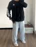adidas通勤休闲三条纹连帽夹克早秋外套卫衣男装阿迪达斯轻运动   黑色/白   2XL 实拍图