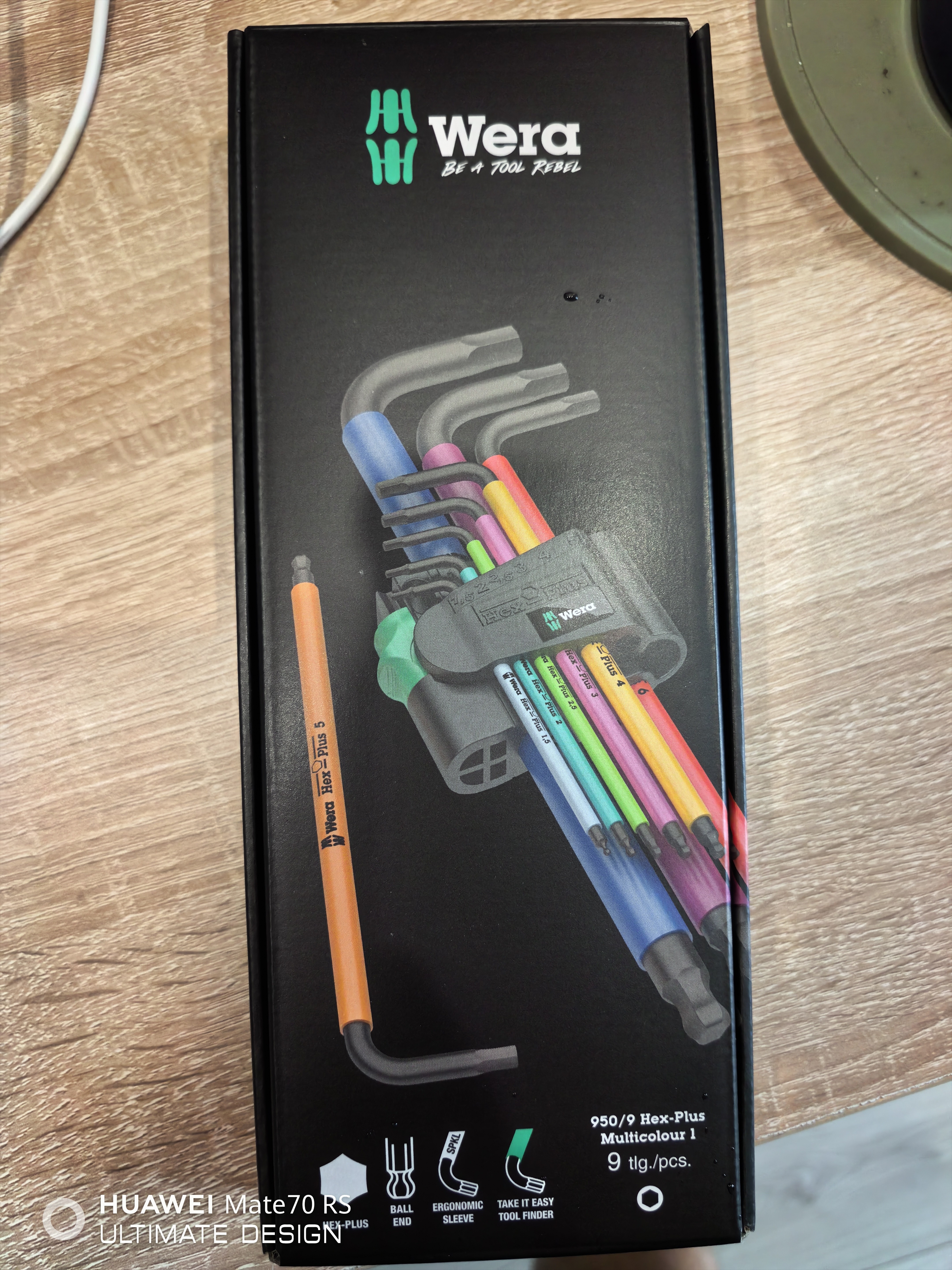 维拉（WERA）Wera950SPKL/9SMNSB内六角扳手套装公制 实拍图